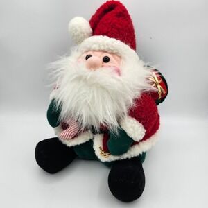 Vintage International Silver Company Christmas Santa Claus Stuffed 1993 Plush